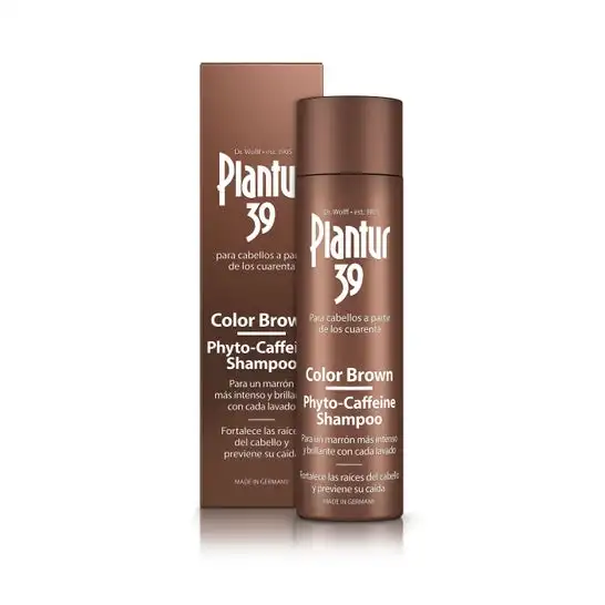 Plantur 39 Phyto-Caffeine Anti-Hair Loss Shampoo 250ml for Dark Hair, effective for thinning hair, nourishing formula for fast growth and hair care.