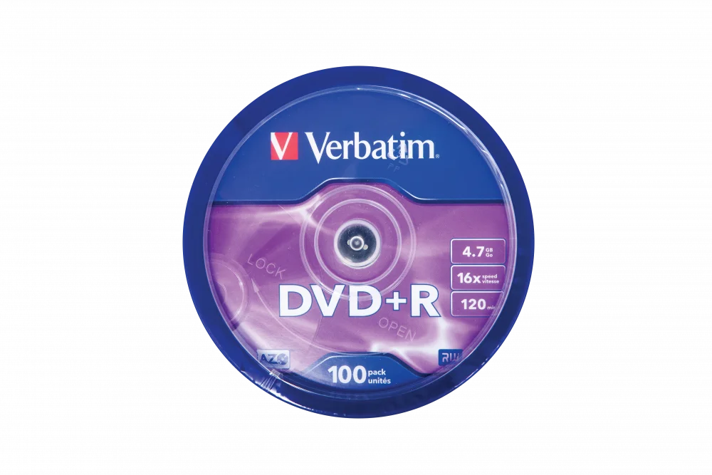 Verbatim 43551 Dvd+R Tank of 100 Units