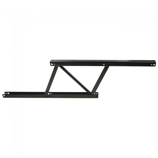 Mecanismo elevable FEUDO 380 para mesas de centro, fabricado en hierro con acabado negro, altura de elevación 135 mm, juego de 2 unidades, ideal para mobiliario funcional y moderno