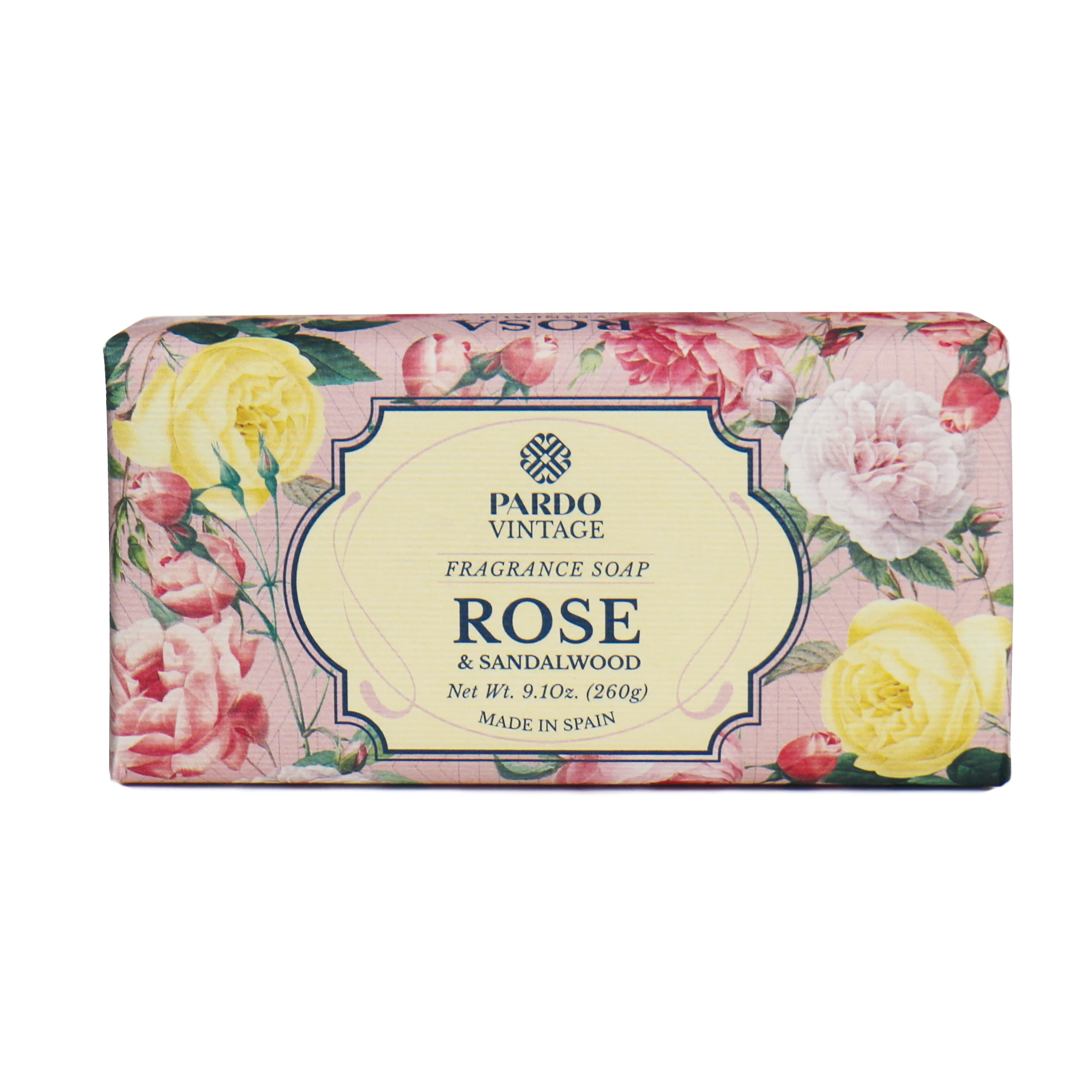 PARDO VINTAGE - Pastilla de jabon natural - ROSE 260g