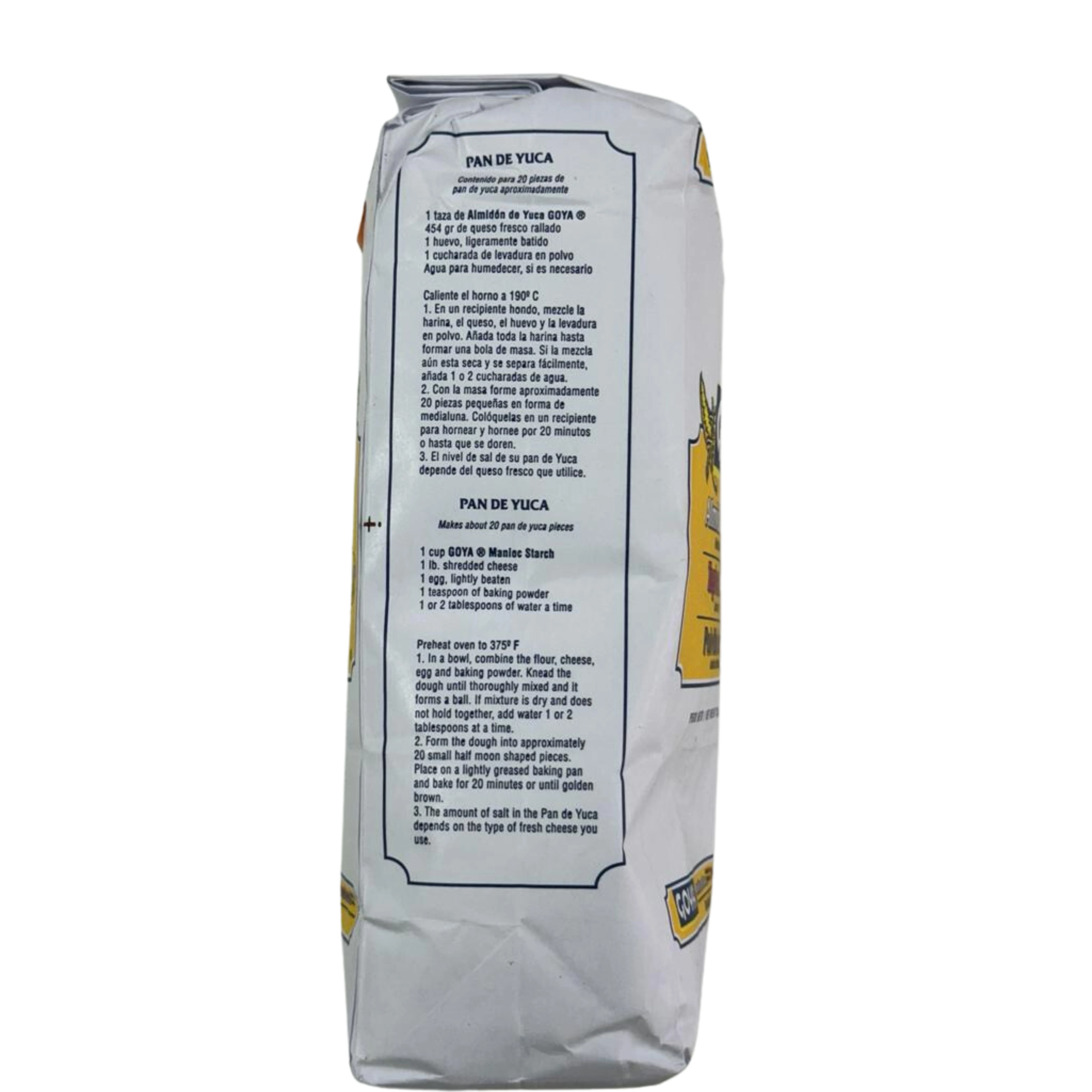 Yuca tapioca starch.paraguay.goya 1kg dulce