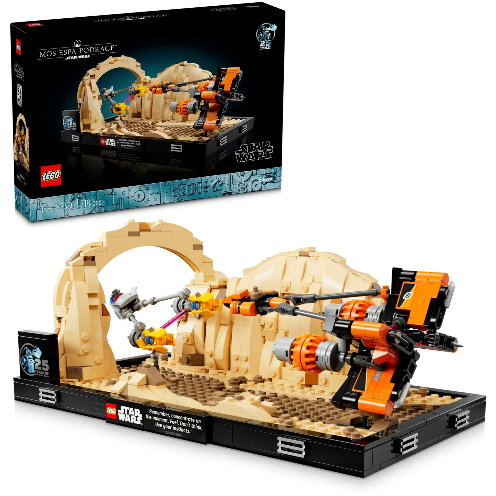 Lego 75380 Star Wars Diorama: Carrera de Vainas de Mos Espa. Juegos de Construcción