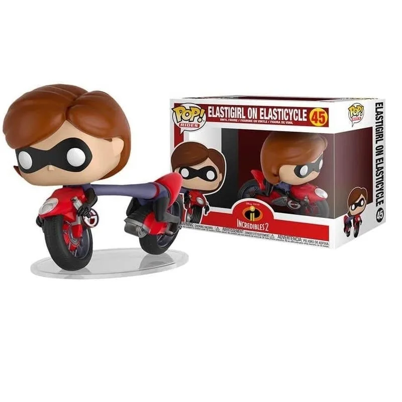 FUNKO POP! RIDES: INCREÍBLES 2 - ELASTIGIRL EN ELASTIMOTO, 29955, Nº45, TIENDA CON LICENCIA OFICIAL