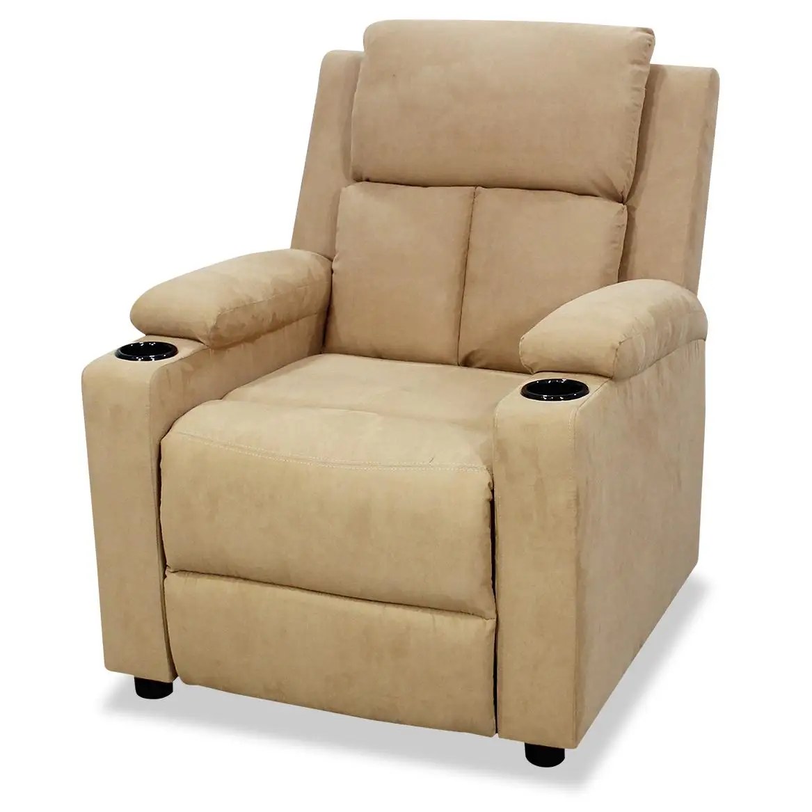 BATZAR armchair Elegance reclining Beige and gray