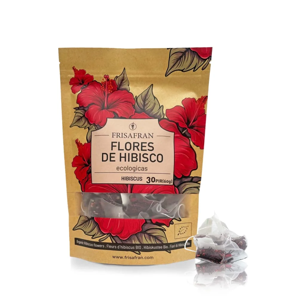 Infusión de Hibisco en Pirámides Ecológico FRISAFRAN