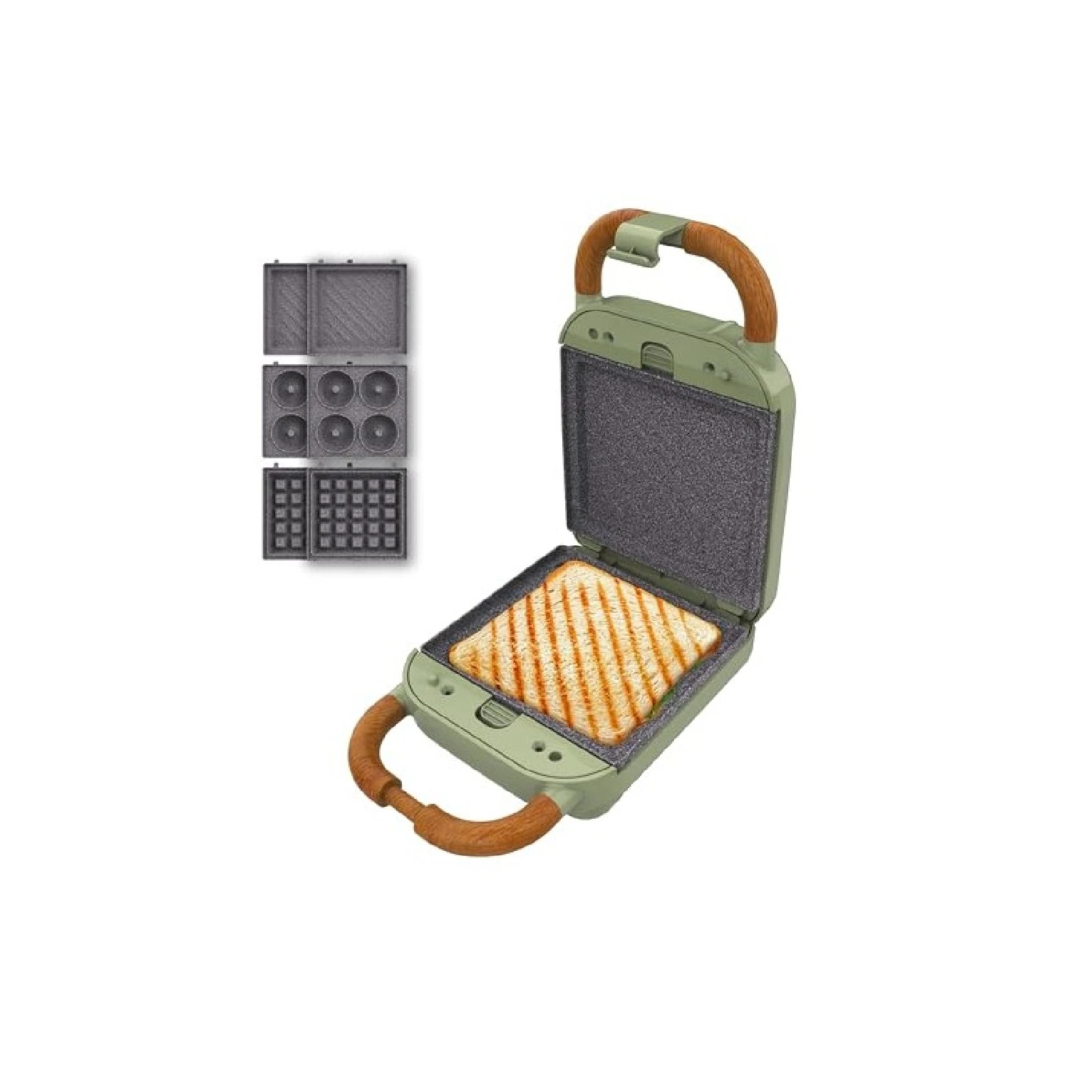 Cecotec Sandwichera Rock'nToast Retro One Green