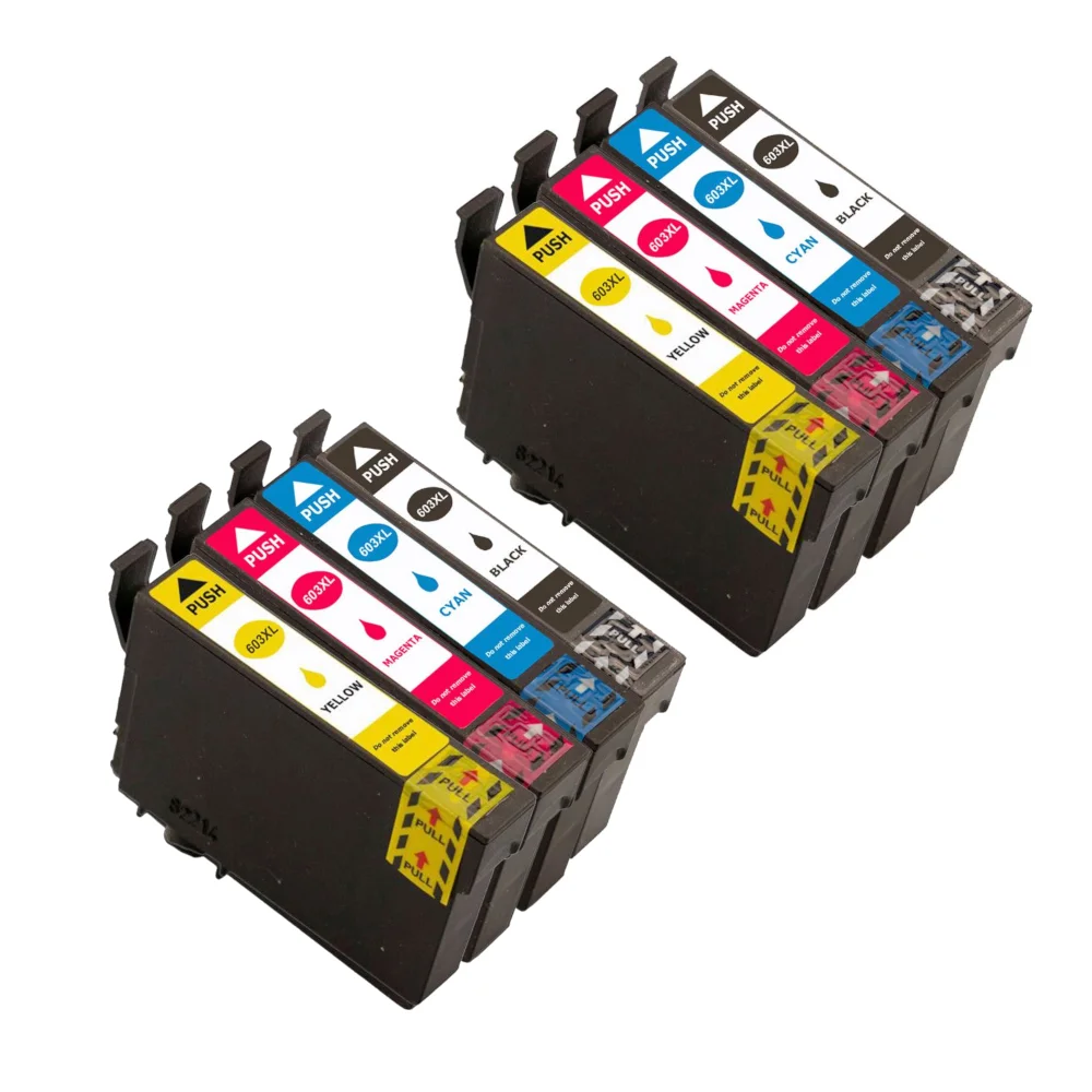 8x compatible ink cartridges Epson 603XL 603 XL for Epson XP2100 XP2105 XP3100 XP3105 XP4100 XP4105 XP4150 XP4155 WF2820 WF2830 WF2835 WF2845 WF2870