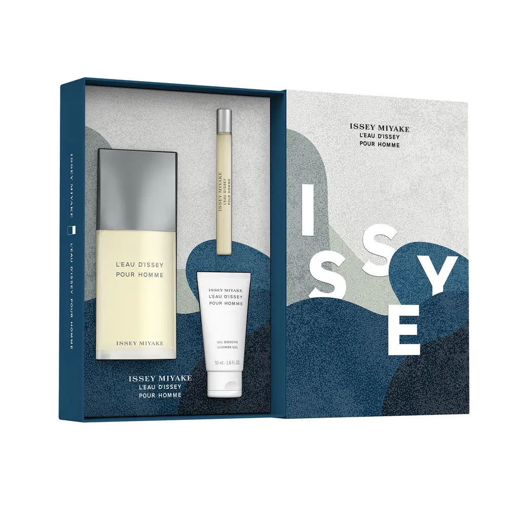 Set de regalo de fragancia para hombre Issey Miyake con L'Eau d'Issey Pour Homme 125ml, Gel de ducha 50ml y Mini EDT 10ml