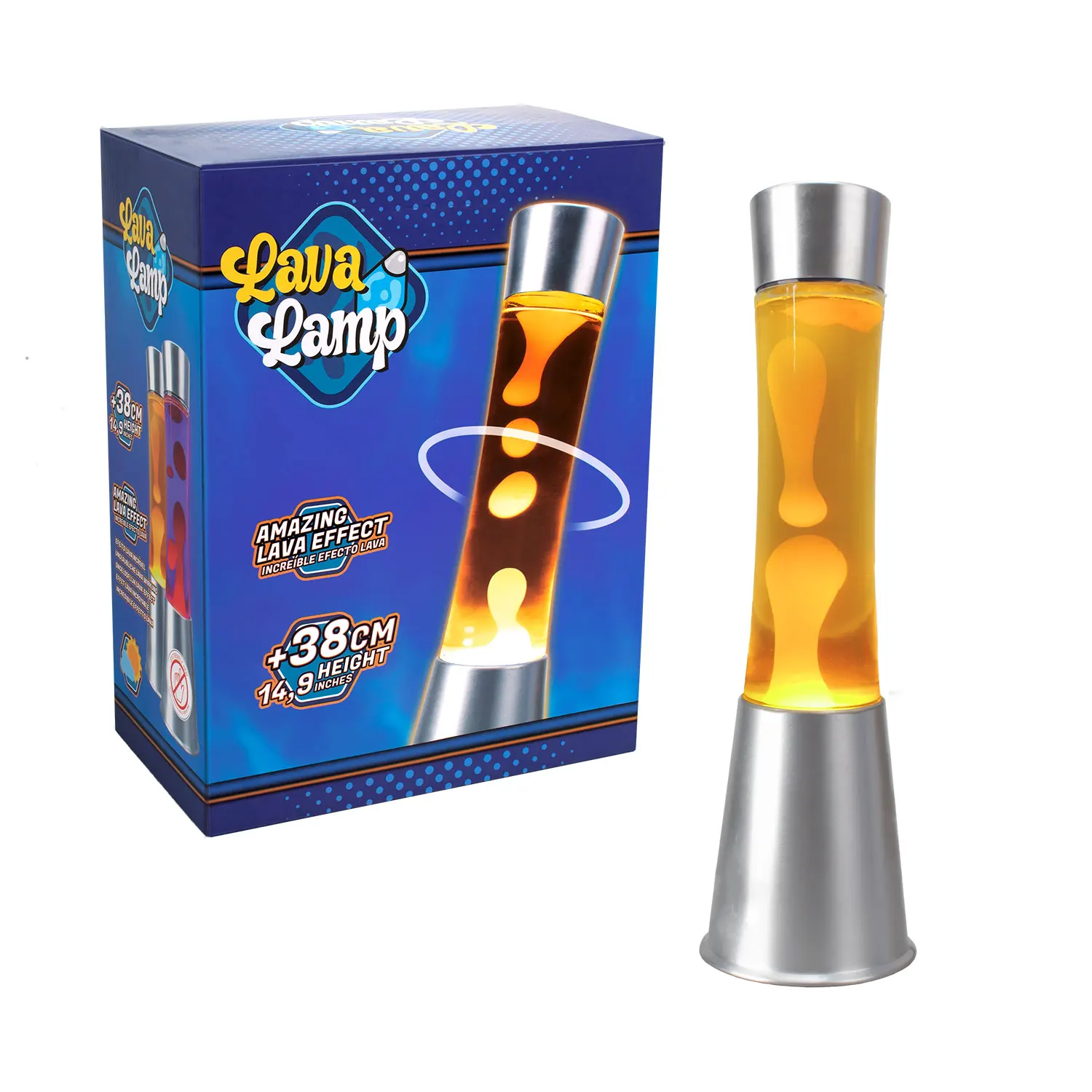 Lámpara De Lava Amarilla | Lámpara De Noche | Lámpara De Mesa