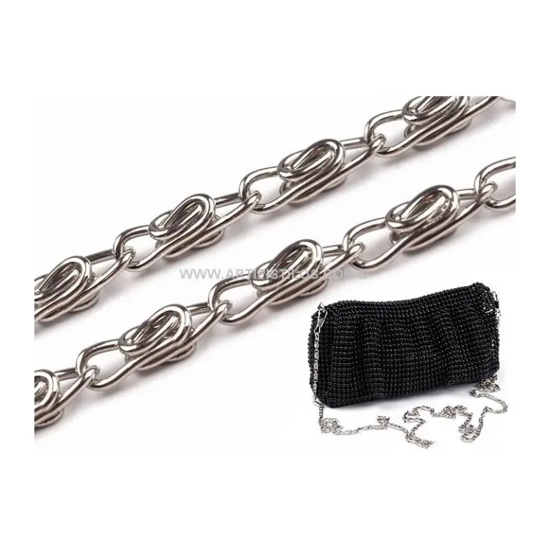 Cadena para Bolso Sólida de 4 Mm con Mosquetones Prácticos y 90 Cm de Longitud