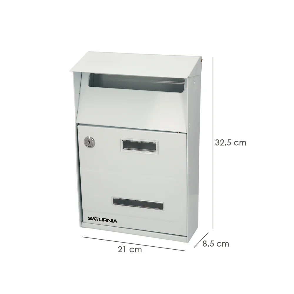 WOLFPACK LINEA PROFESIONAL 03081285 Buzon Exterior Country Blanco 215 x 320 x 105 mm, Multicolor, Individual