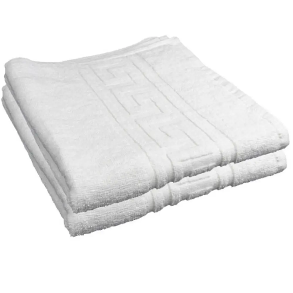 White Hotel bath towel 100% cotton carding 500 Gr/m2 Greca Valance of Dhestia Home