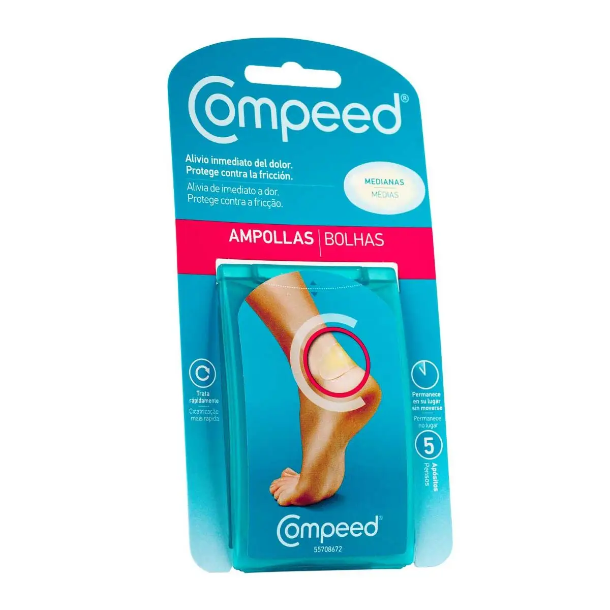 Compeed ampollas 5 parches medianos