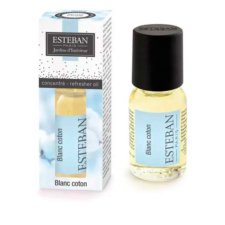 Concentrado de Perfume Blanc Cotón 15ml. Esteban Paris. Esencia difusor-humidificador