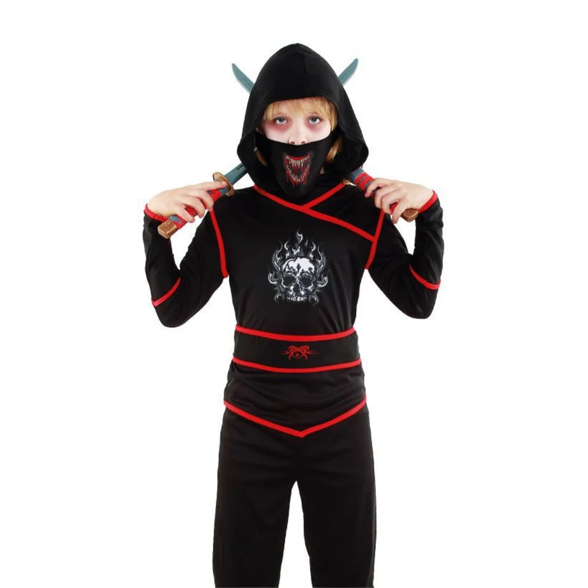 Ninja Disfraz de Ninja, Disfraz Halloween Niño y Adulto para Cosplay de Ninja, Disfraz Niño para Fiesta, Carnaval, Navidad, Cumpleaños