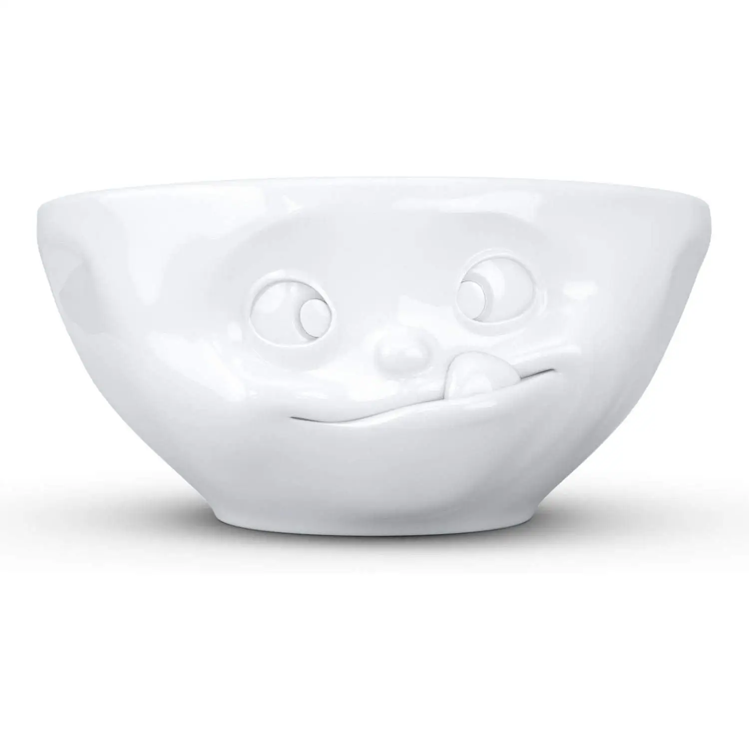 FIFTYEIGHT PRODUCTS Bowl de 350 ml. de cerámica con cara Saboreando en relieve