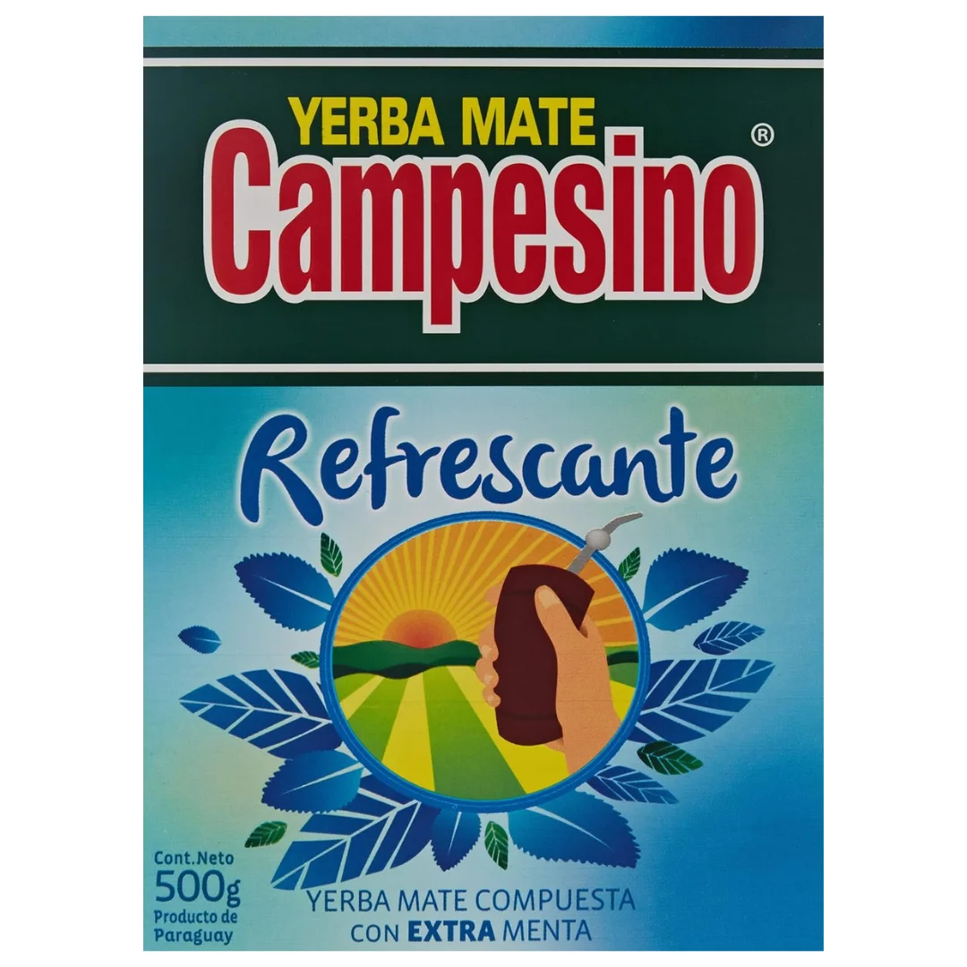 Campesino Yerba Mate - sabor extra menta - 500g
