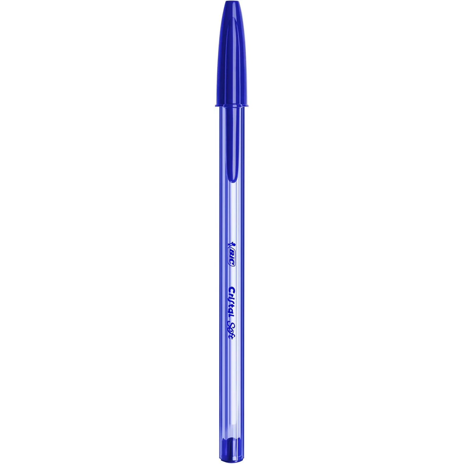 Bic cristal soft ballpoint pen medium point (1.2 mm) blue (box of 50 units.)