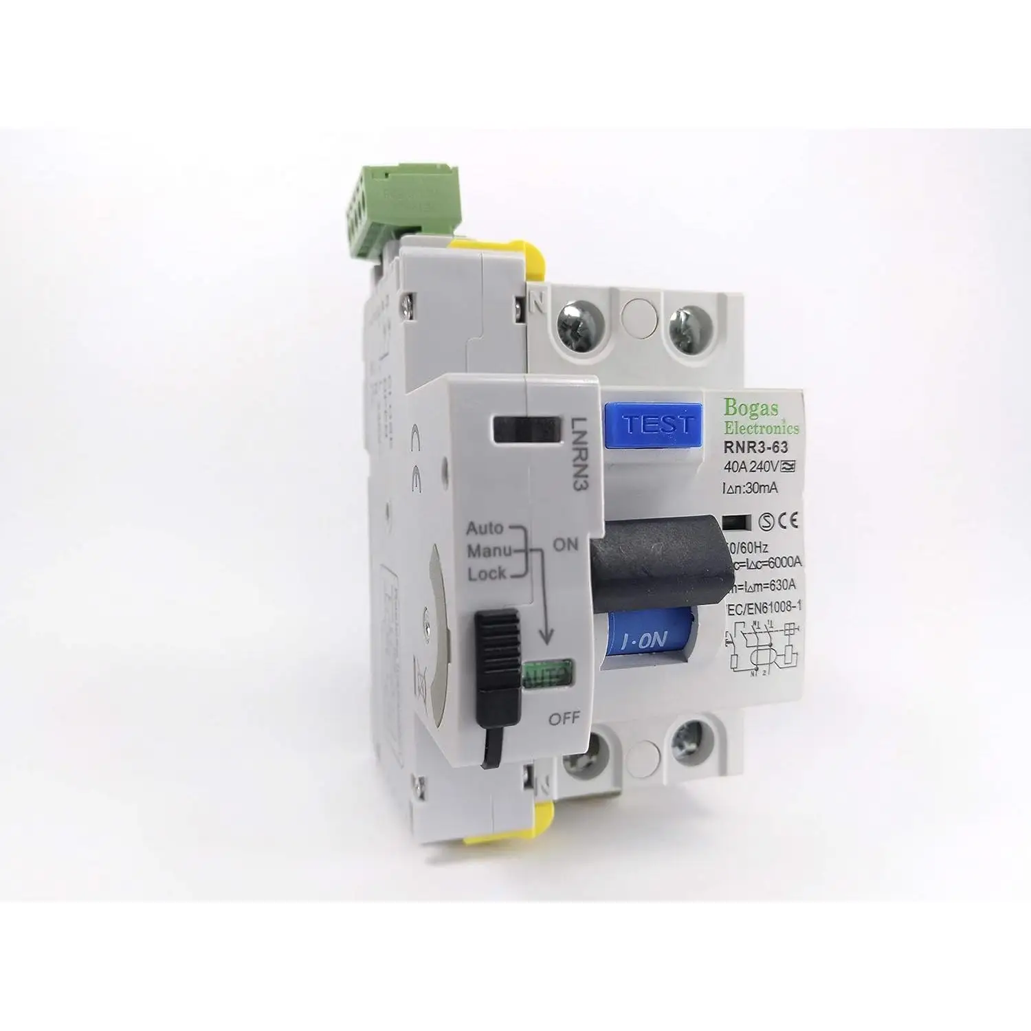 BOGAS ELECTRONICS Interruptor Diferencial Rearmable Super Inmunizado SI Tipo A, 6Ka 2P