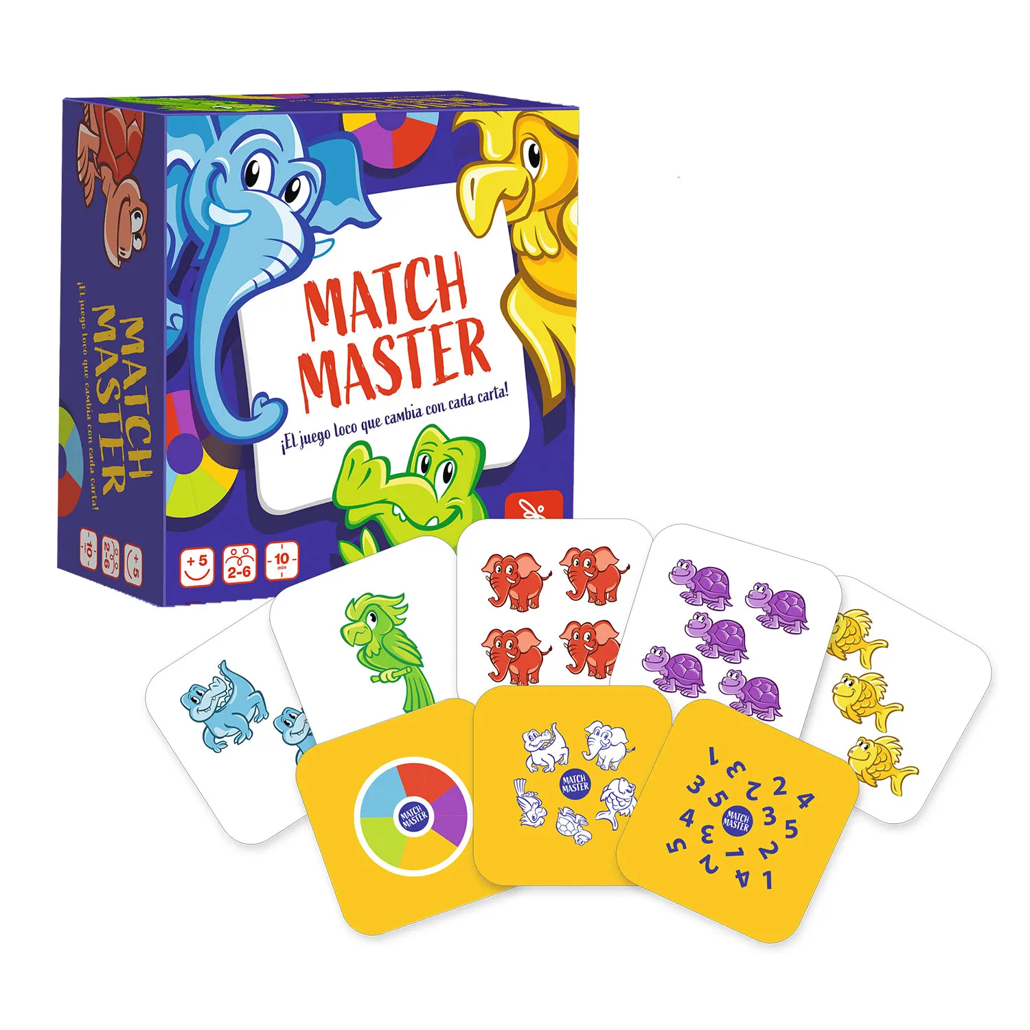 Ludilo - Match Master  Juegos De Mesa Niños 5 Años O Más  Juegos Educativos Niños 5 Años O Más  Juegos Infantiles  Juegos De Cartas De 10 Min