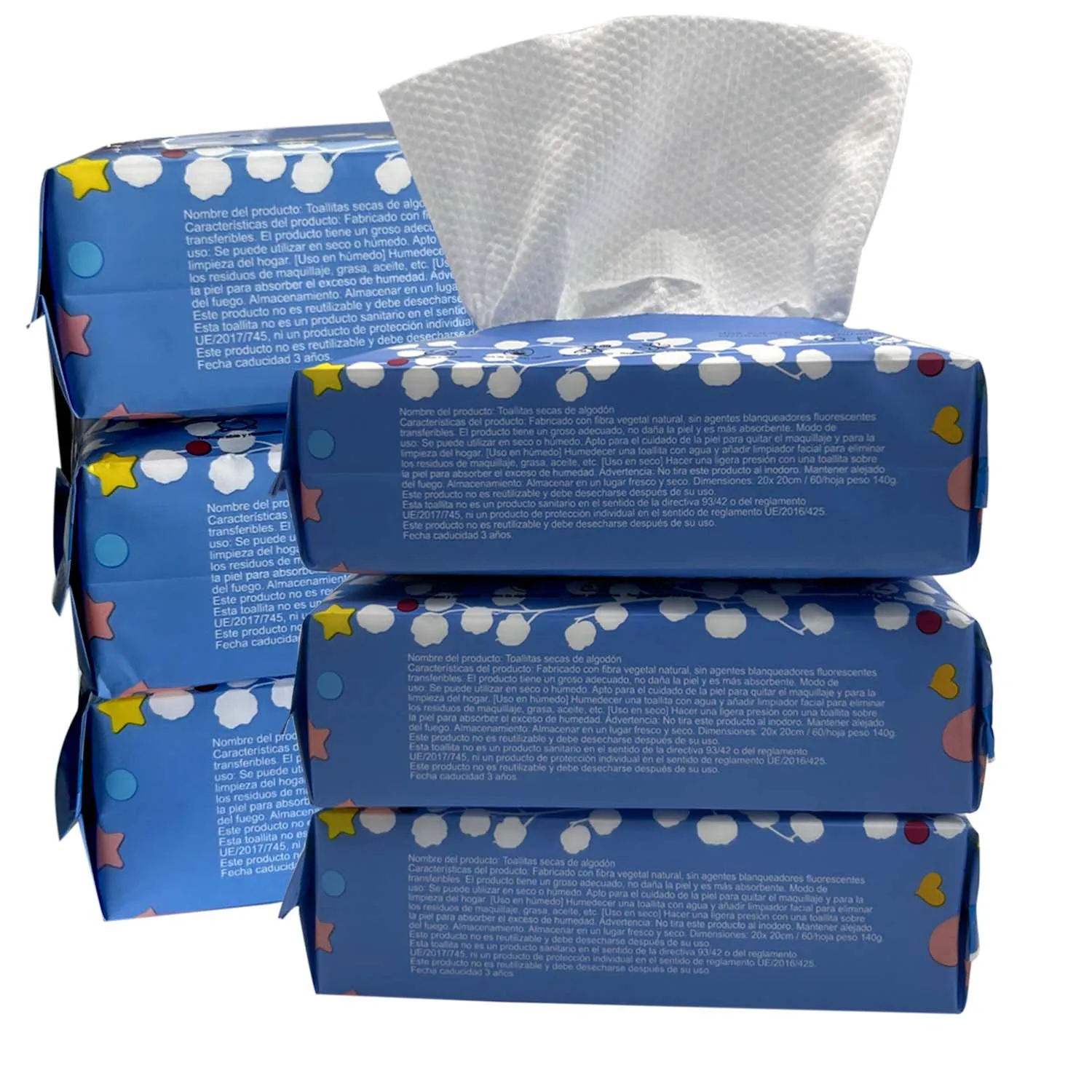 Various Toallas Desechables Secas de 100% Algodón,Toallitas Facial de Belleza Natural y Biodegradable Para Bebés, Viajes Familiares Maquillaje, Ideal Para Todo Tipo De Piel(20 x 20cm, 60 pcs,180pcs,360pcs,720pcs)