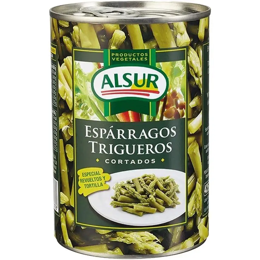 Alsur espárragos verdes trigueros lata 210 g neto escurrido