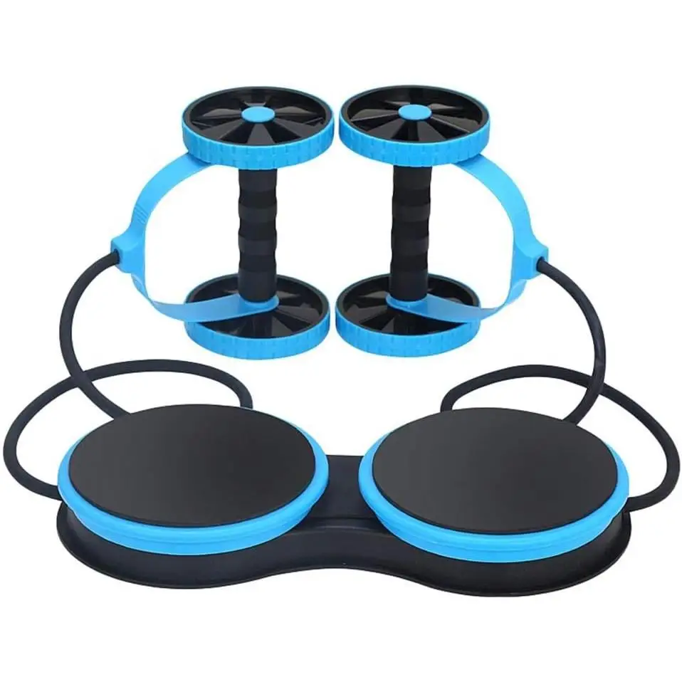 Bandas de Resistencia, AB Roller para Rueda Abdomen Ejercicio Multifuncional Seguro Rueda De Entrenamiento AB Wheel Familia Fitness Musculatura Máquina para Hombre y Mujer