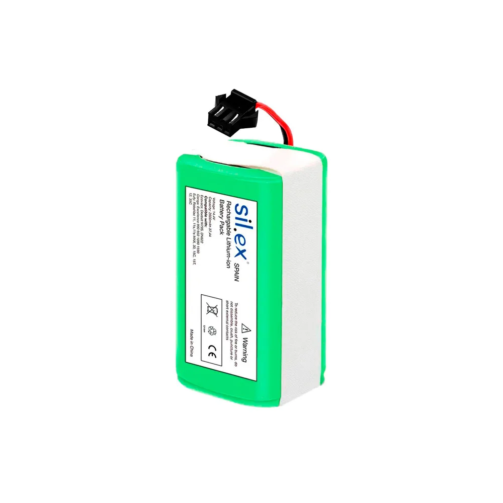 Anakel Home Silex Spain Repuesto Batería Conga Compatible con Conga 990 Excellence, Conga 1090, Conga 950 y Conga 1590  14.4V, 2600 mAH, 37.44wh, Color Verde