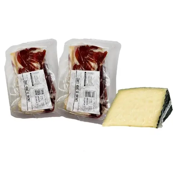 LONCHAS DE JAMON CURADO GRAN RESERVA LA JAULA 1 KILO APROX SERRANO + QUESO REGALO