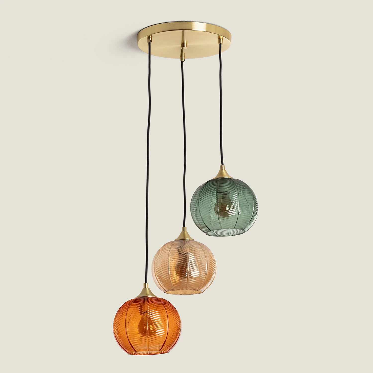 Ledkia Lámpara Colgante Cristal Tri Klimt - Diseño Clásico y Elegante para Ambientes Personalizados