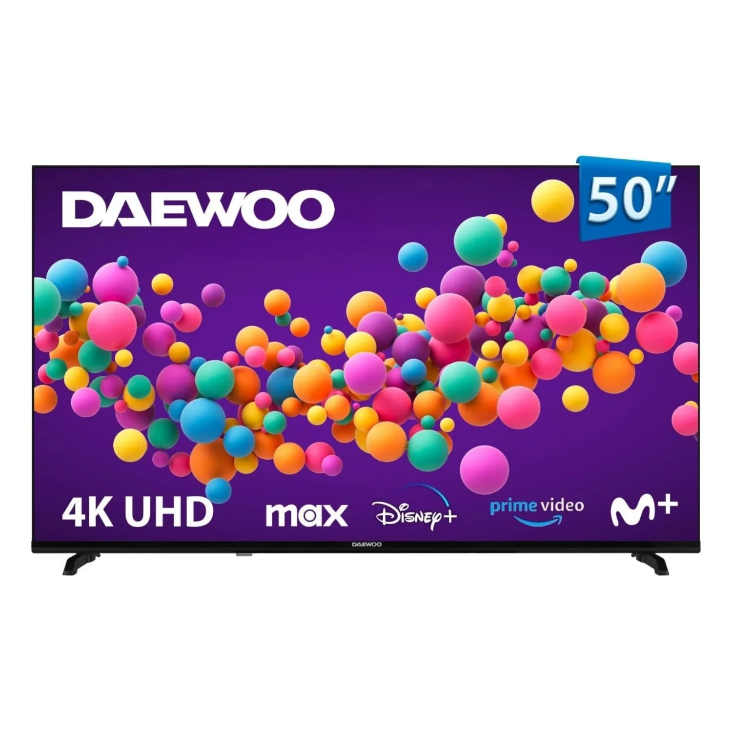 TELEVISION DAEWOO 50DM56UV  50" LED - SMART TV VIDAA, PATAS LATERALES, FULL HD, DOLBY AUDIO, LED (Similar a TV LG QLED)