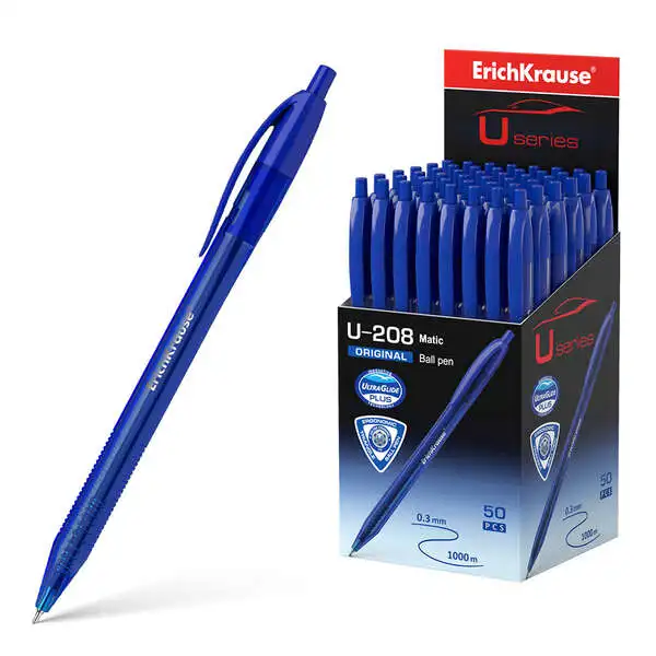 ErichKrause Penna automatica u-208 originale matic - tecnologia ultra glide - inchiostro blu (50 unità)