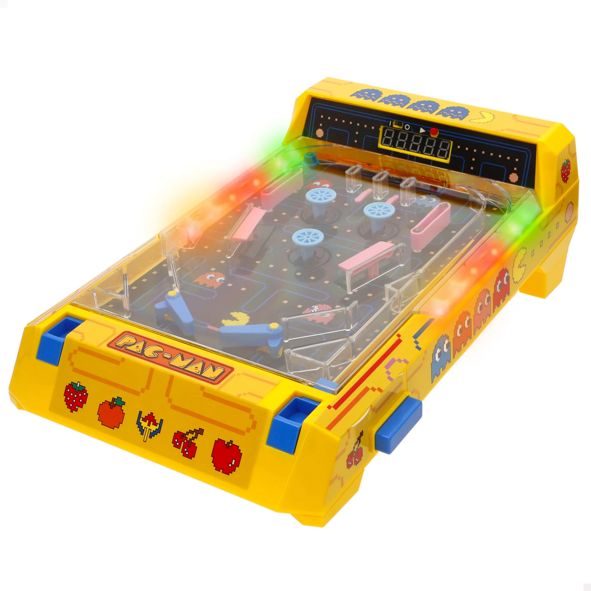 Pac-Man - Pinball juego arcade mesa, con luces, sonido y marcador digital, diseño premium, edición coleccionista, juguetes retro, juegos de mesa electrónicos, juego de colección, niños a partir de 6