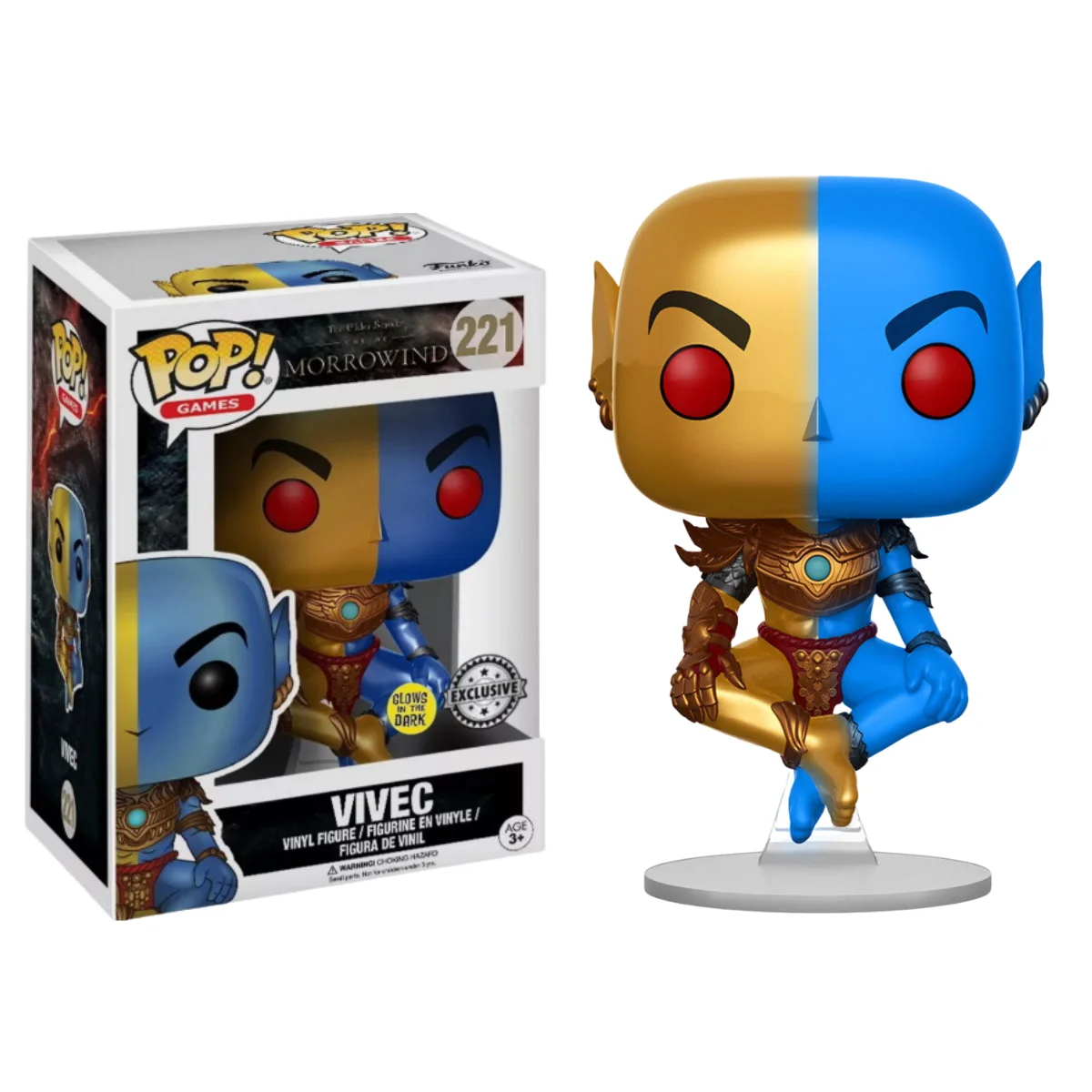 FUNKO POP! THE ELDER SCROLLS MORROWIND: VIVEC - EXCLUSIVO (GITD), 14819, Nº221, PRODUCTO CON LICENCIA OFICIAL