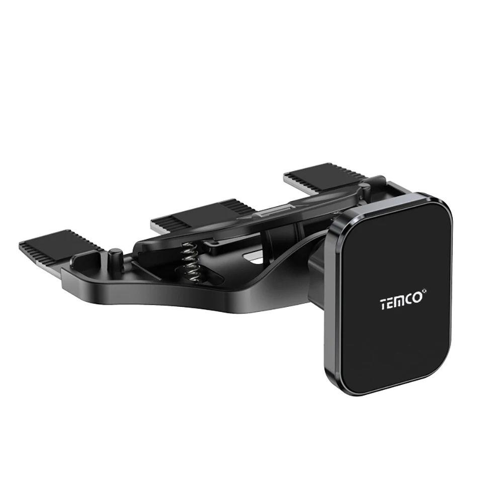 TEMCO Soporte Movil Magnetico para Ranura de CD, Enganche para Movil con Iman de Coche en Lector de CD,  Porta Teléfono Movil con gancho en donde CD, Compatible Universal