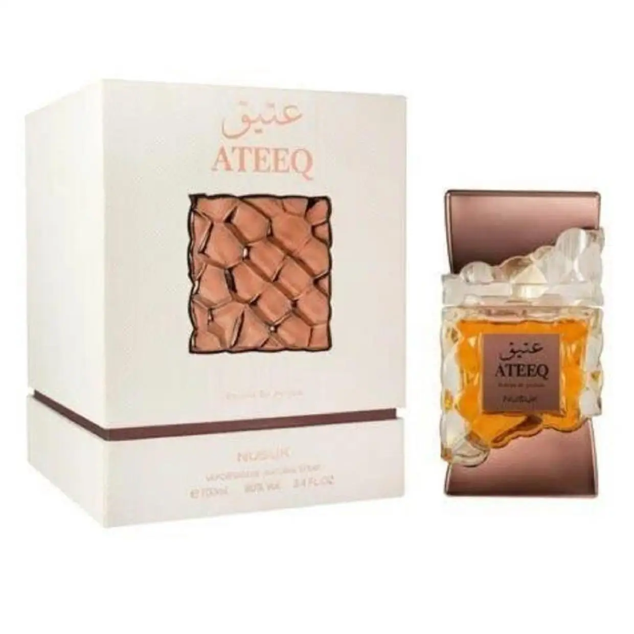Perfume Ateeq Nusuk de Al Fakhar Perfumes and Cosmetics Para Hombre | Extrait de Parfum | Producto 100% Original | Masculino 100ml