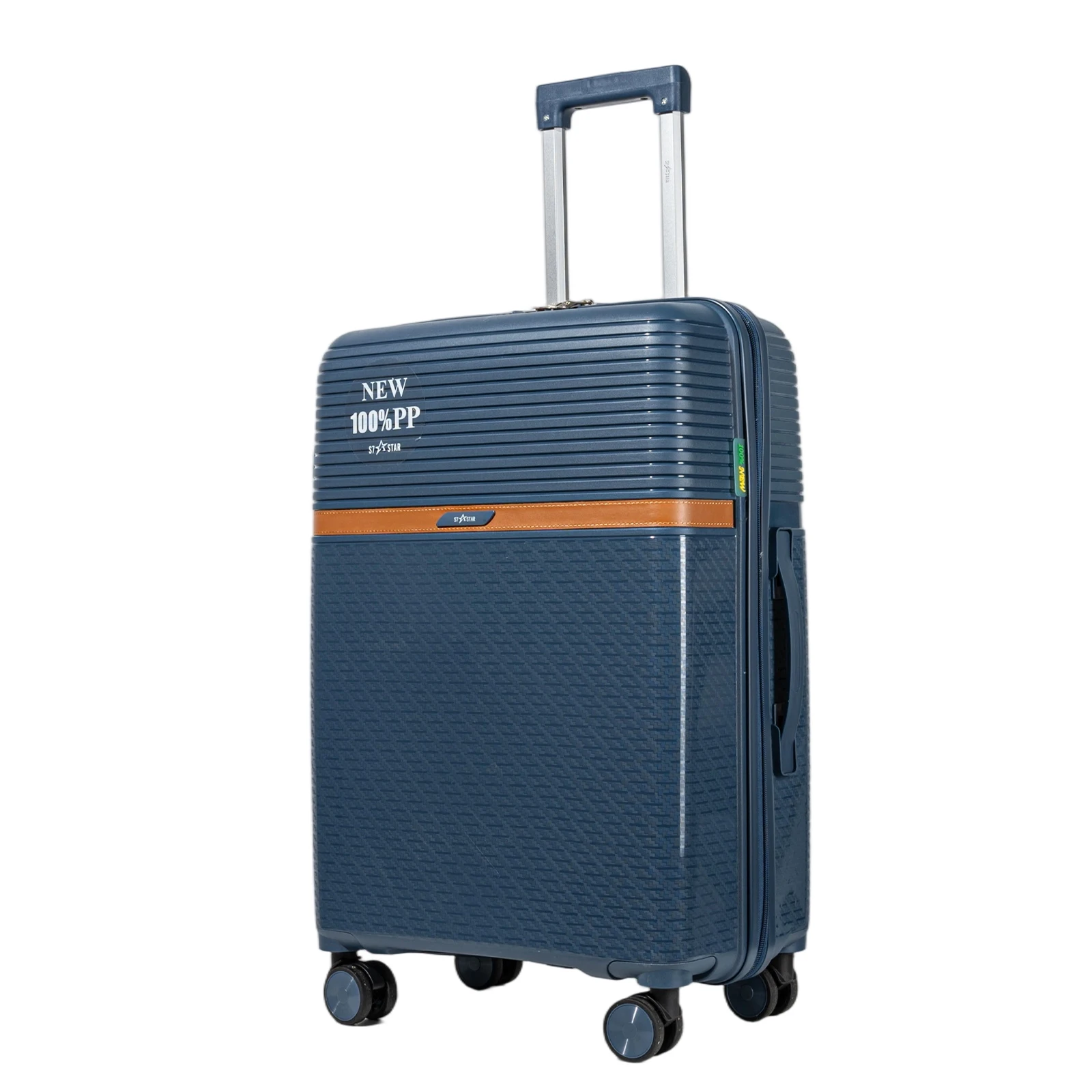 S7 STAR Maleta Avión Equipaje de Mano Viaje Cabina Trolley PP Rígida 4 Ruedas dobles giratorias 360º Maleta de cabina con Cerradura de Combinación