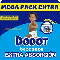 Pañales Dodot Bebé Seco Extra - 44.60 € Pañales Dodot Bebé Seco Extra