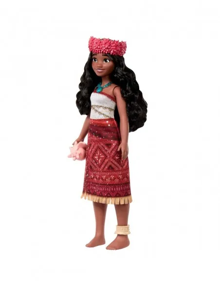 Mattel Disney Vaiana 2 musical adventure of Vaiana doll with characteristic attire, sing We're Back in four languages, JBT62