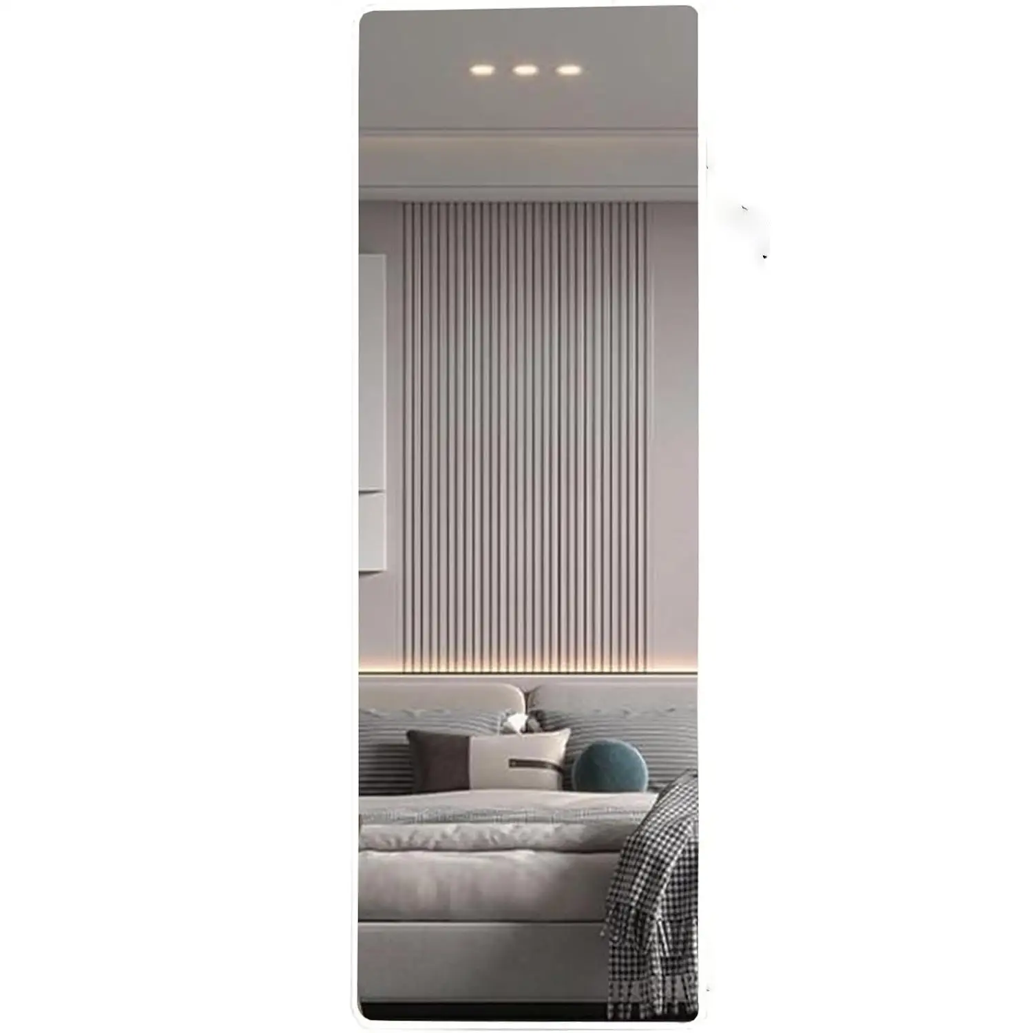 Pack de 2 Espejos Adhesivo Flexible Rectangular 20×60cm, Redondo 30x30cm o Cuadrado 30x40cm – Ultrafino, Seguro y Fácil de Instalar sin Taladros – Espejo de Acrílico irrompible para Dormitorio, Baño,