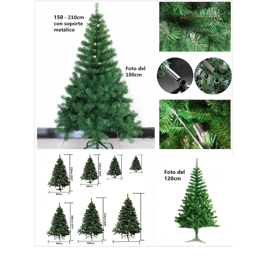 Cheap Christmas tree Verde120,150,180,210 and 240 cm height