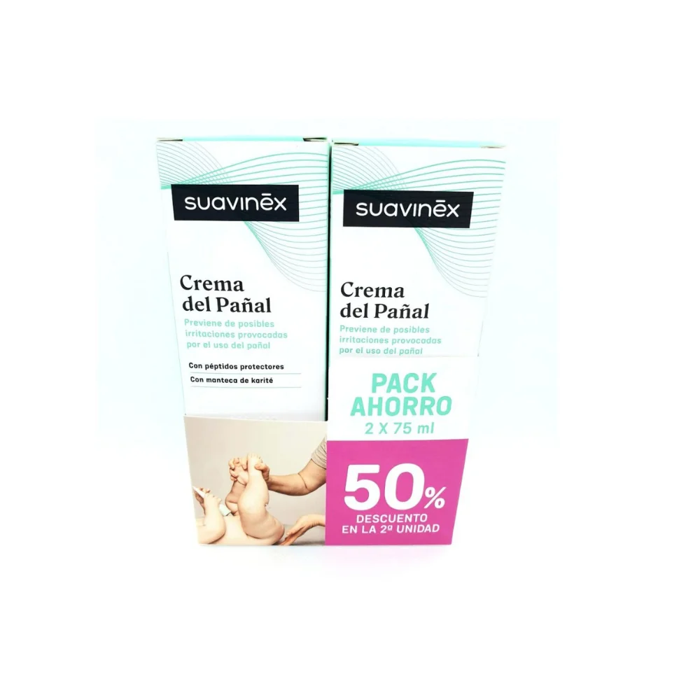 Suavinex Duplo Crema de Pañal Protectora 2x75 ml