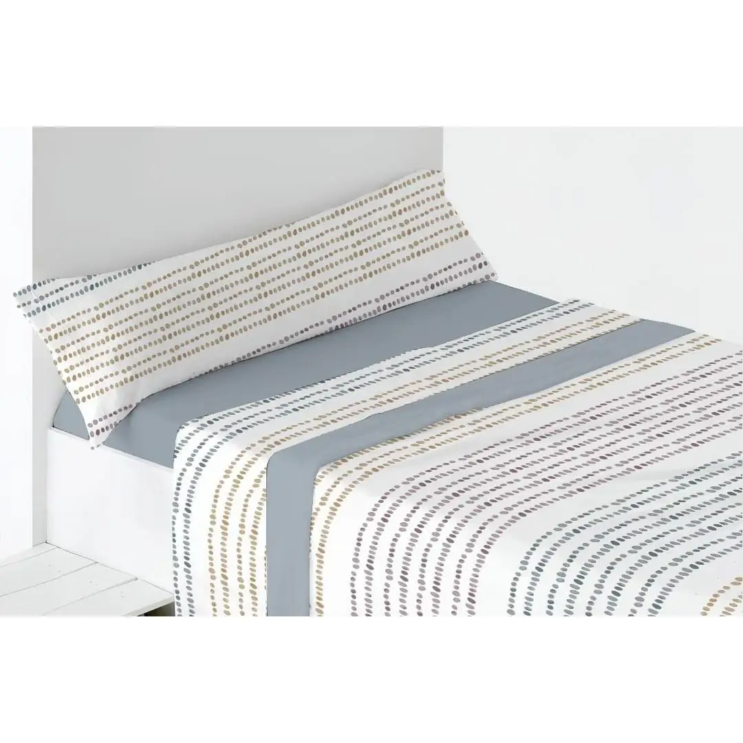 Juego de Sabanas Pirineo Borneo. Tejido Térmico. Juego de Sábanas Térmicas. Ropa de Cama de 3 Piezas 100% Poliéster. Juego de Sábanas Low Cost para Cama de 90, 105, 135 y 150 cm. Ropa de Cama Invierno Color a Escoger