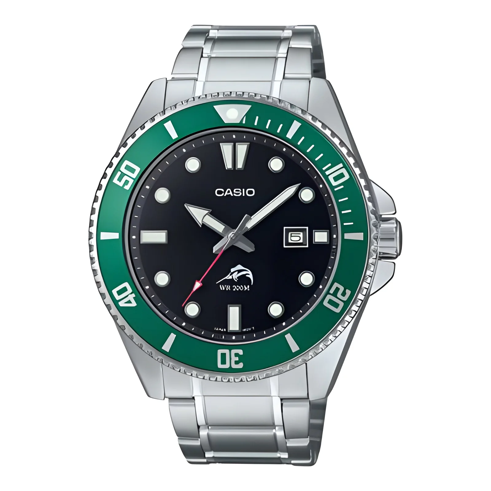 ​reloj buceo hombre Casio MARLIN DURO MDV-106DD-1A3 “Hulk” Marlin Metal Legend 44.2mm 200m WR Correa de acero