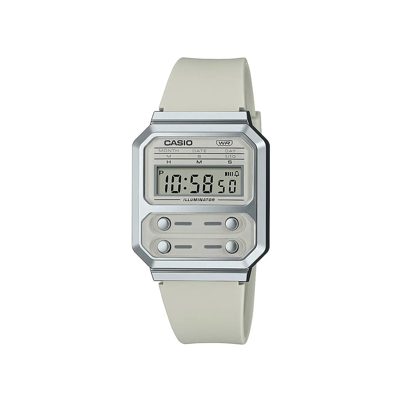 Casio Reloj Unisex Digital Cuarzo con Correa de Silicona A100WEF-8AEF