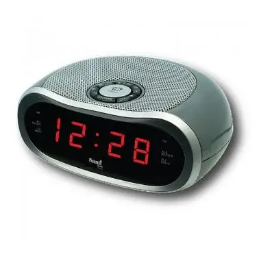 Sami radio reloj pll am/fm dígitos 0.6" con entrada auricular rs-4539