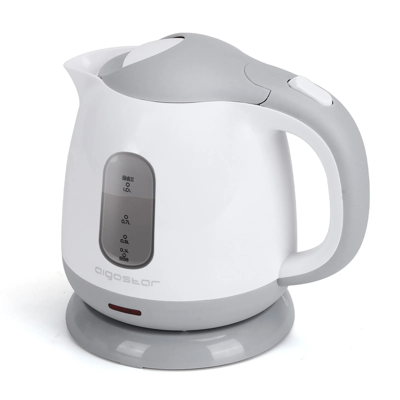 AIGOSTAR kettle-360 ° Base, removable filter, protection system against dry boiling. (1 L, 1100W)