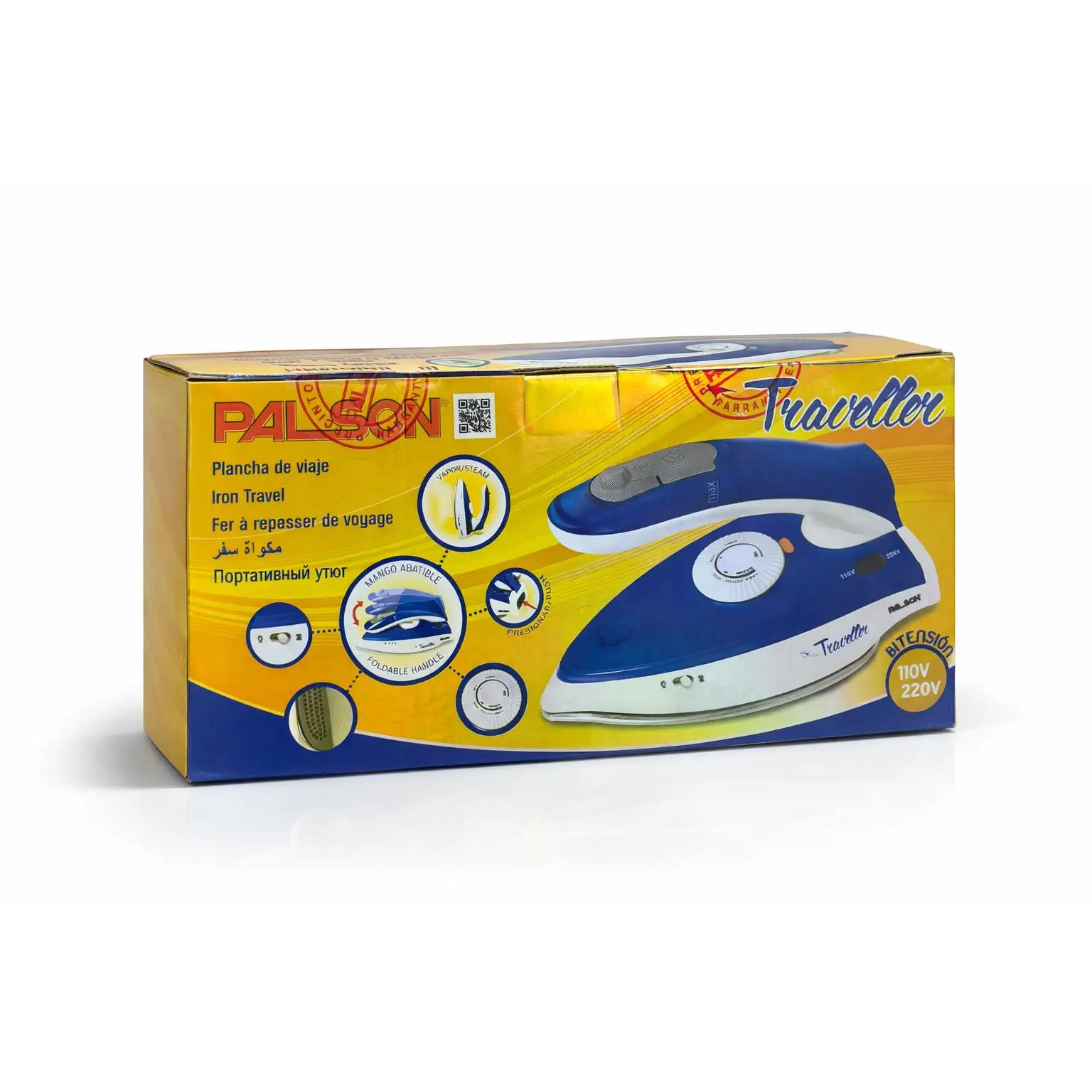 PLANCHA DE VAPOR VIAJE PALSON 1000W