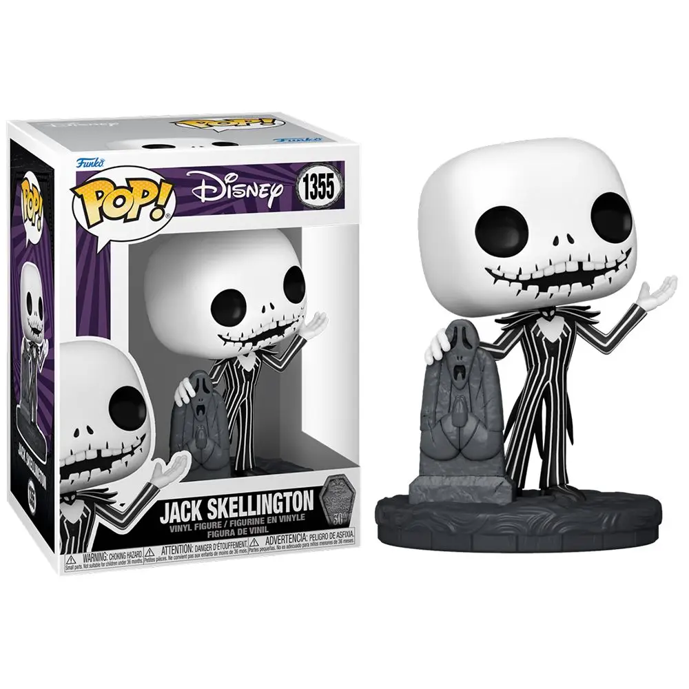 Funko Pop! Pesadilla Antes de Navidad 30 Aniv. - Jack con Lápida, 72312, Nº1355