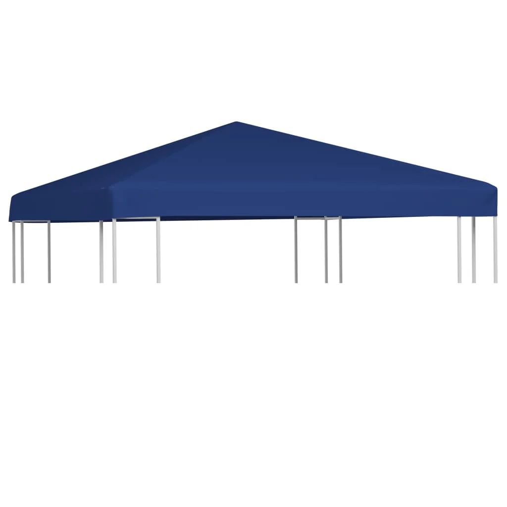 VidaXL gazebo replacement cover 310g/m² top awning dark blue 3x3m